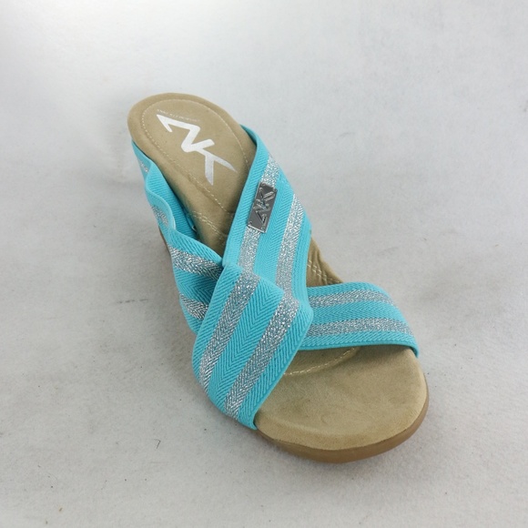 Anne Klein Sport Lorri Wedge Slip On Sandals Sz 9.5 US Women - Picture 5 of 7